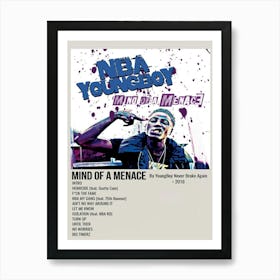 Mind Of A Menace By Youngboy Never Broke Again 2016 Poster 2 Art Print