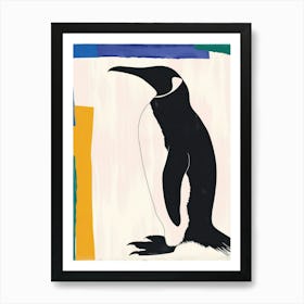 Penguin 2 Cut Out Collage Art Print
