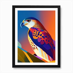 Falcon Pop Matisse 3 Bird Art Print