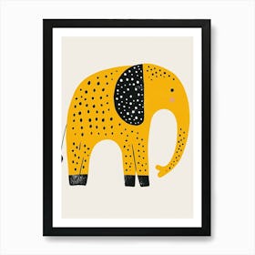Yellow Elephant 7 Art Print
