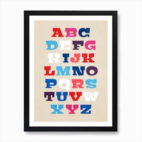 Alphabet Art Print