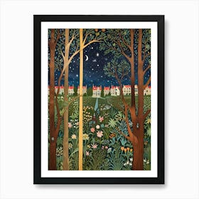 William Morris Night In The Woods 12 Art Print