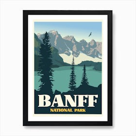 Banff National Park Travel Poster Canada Art Print