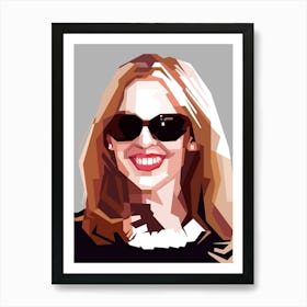 Kylie Minogue 90s pop singer trending now, she's an Australian singer, songwriter, and actress. She's known for her impressive career in pop music and has achieved international success since the late 1980s. Kylie is famous for hits like “Can’t Get You Out of My Head,” “Love at First Sight,” and “Spinning Around.” Over the years, she has evolved as an artist, blending pop, dance, and electronic music styles. She’s also known for her influence in the fashion world and for having a strong impact on pop culture. Art Print