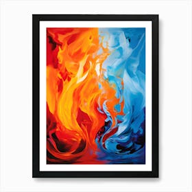 Flames Of Fire 4 Art Print