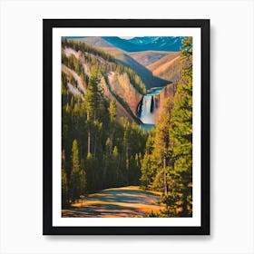 Yellowstone National Park United States Of America Vintage Poster Art Print