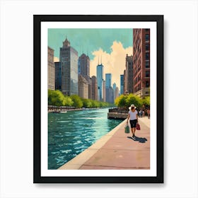 Chicago River 1 Art Print