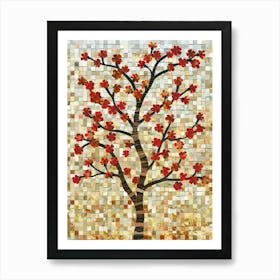 Mosaic Tree 2 Art Print