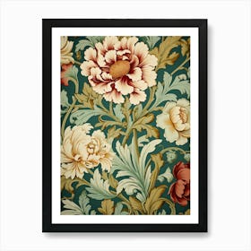 Floral Wallpaper 145 Art Print