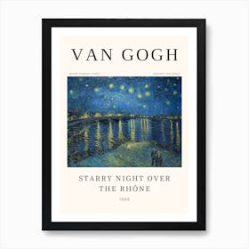 Starry Night Over The Rhône, Van Gogh Art Print
