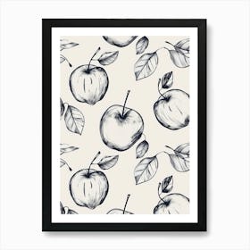 Apple Pattern Art Print