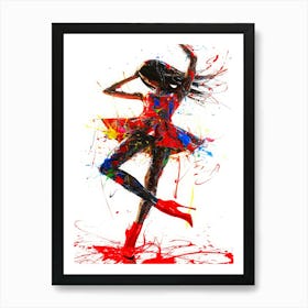 Fashion Model Silhouette -Top Model Art Print