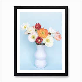 Poppies In A Vase Art Print