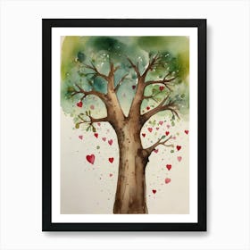 Tree Of Love Art Print