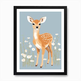 Baby Animal Illustration  Deer 8 Art Print