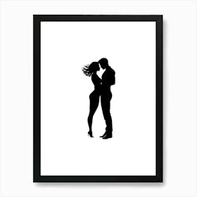 Couple Kissing print art Art Print