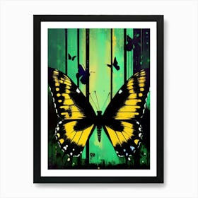 Butterfly In Flight Art Print