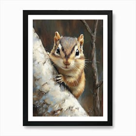 Chipmunk In The Woods 2 Art Print