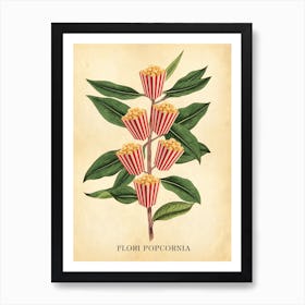 Modern Botanical Popcorn Art Print