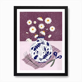 Still Life Daisies Art Print