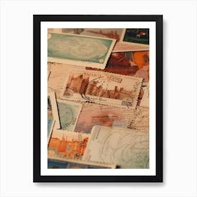 Postage Stamps 8 Art Print