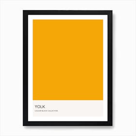 Yolk Colour Block Poster Art Print