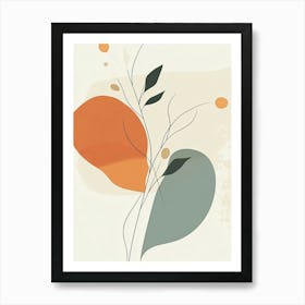 Abstract Leaves 3 Art Print