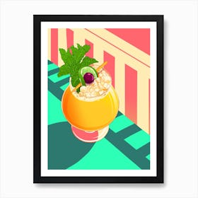 Fancy Cocktail Art Print