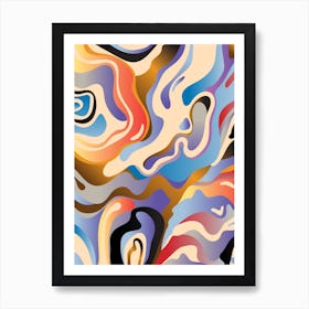 Abstract Dreamy Gradient Art Print