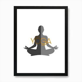 Yoga, the sport of yoga, the sport of meditation, relaxation, inspiring rest and meditation, a distinctive and exceptional work of art that embodies yoga.3 Art Print