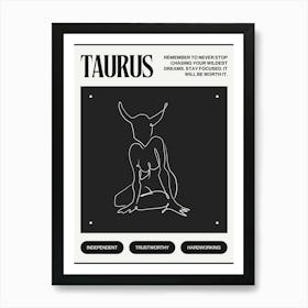 Taurus Zodiac Sign Art Print