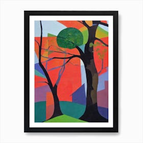 Beech Tree Cubist Art Print