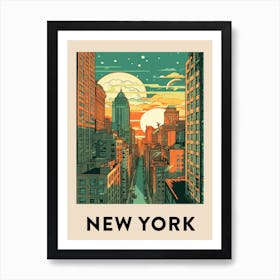 New York 3 Vintage Travel Poster Art Print