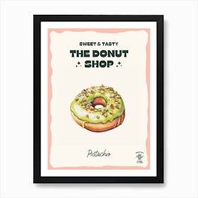 Pistachio Donut The Donut Shop 2 Art Print