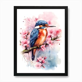 Kingfisher bird Art Print