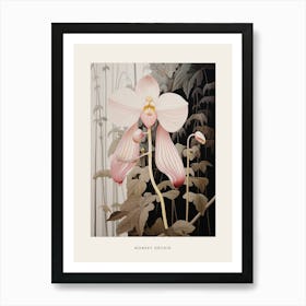 Flower Illustration Monkey Orchid 3 Poster Art Print