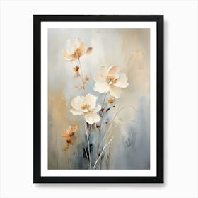 White Flowers 11 Art Print