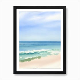 Dunsborough Beach, Australia Watercolour Art Print