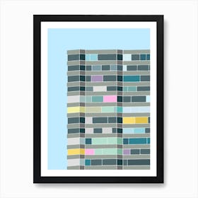 Apartment Block Margate Flats 1 Art Print
