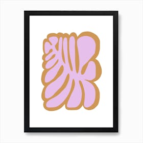 Bold Floral Lila Art Print