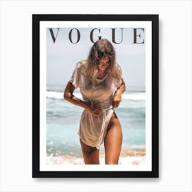 Beach Glam Vogue Art Print