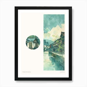 Takayama Japan 2 Cut Out Travel Poster Art Print