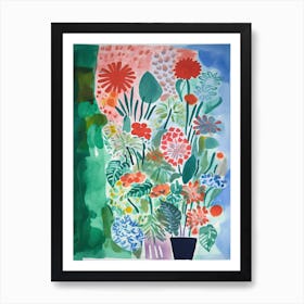 Bourvardia Flower Illustration 4 Art Print