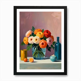 Flowers In A Vase 32 Art Print