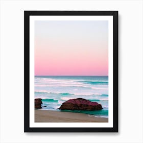 Smiths Beach, Australia Pink Photography  Art Print