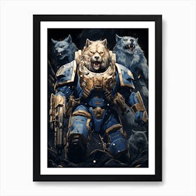 Ultramarine Battle Brother 02 Art Print