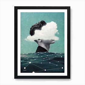 Behind The Cloud Art Print