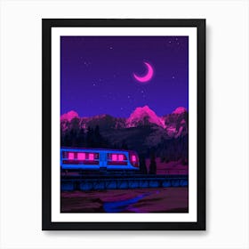 Midnight Train Art Print