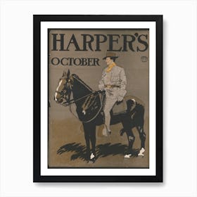 Man Riding Horse (1898), Edward Penfield Art Print