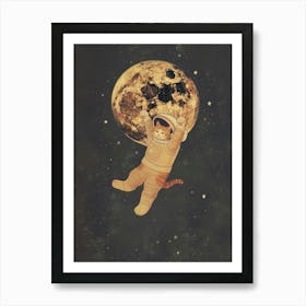 Cat In Space 5 Art Print